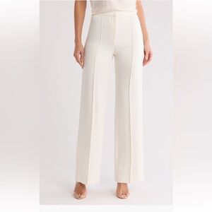 NWT Veronica Beard white “Millicent” wide leg pant